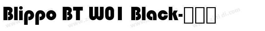 Blippo BT W01 Black字体转换